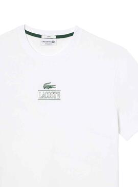 Camiseta Lacoste Efecto 3D Blanco Hombre Mujer