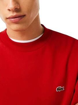 Sudadera Lacoste Atemporal Rojo para Hombre