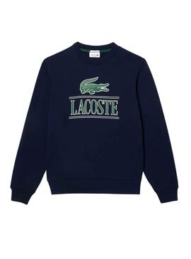 Sudadera Lacoste Bandera 3D Marino Hombre Mujer