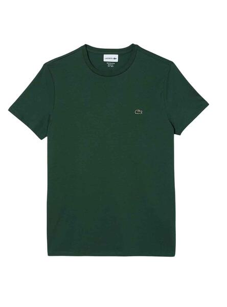 Camiseta Lacoste Pima Premium Verde para Hombre