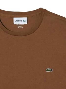 Camiseta Lacoste Prima Premium Marrón para Hombre