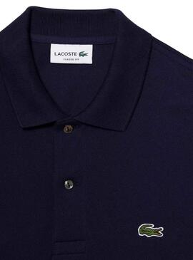 Polo Lacoste Classic Fit Azul Para Hombre