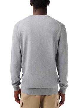 Jersey Lacoste Tricot Gris para Hombre