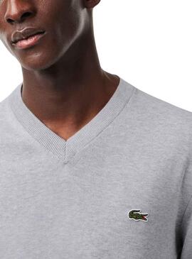Jersey Lacoste Tricot Gris para Hombre