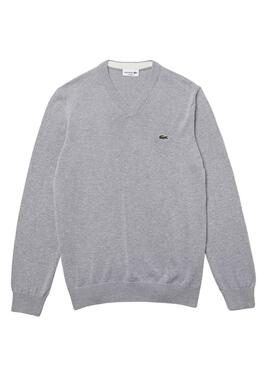 Jersey Lacoste Tricot Gris para Hombre