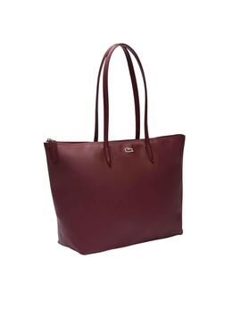 Bolso Lacoste Shopping Bag Granate para Mujer