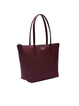 Bolso Lacoste Shopping Bag Small Granate Mujer