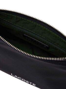 Bolso Lacoste Hobo Negro Para Mujer 