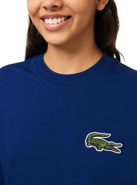 Camiseta Lacoste Loose Fit Azulón Hombre Mujer