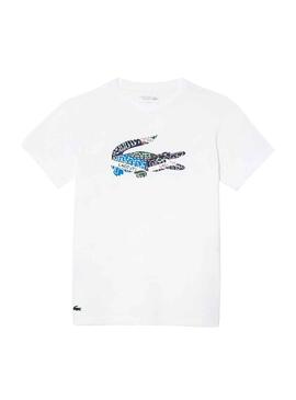 Camiseta Lacoste Sport de Punto Blanco para Hombre