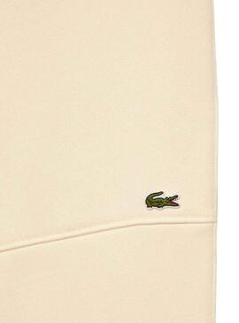 Pantalón Lacoste Jogger Felpa Beige Hombre Mujer