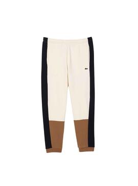 Pantalón Lacoste Jogger Chándal Beige para Hombre