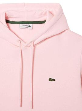 Sudadera Lacoste Jogger Capucha Rosa para Hombre