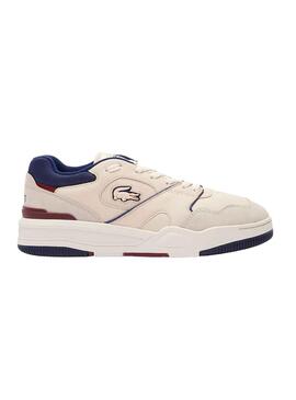 Zapatillas Lacoste Lineshot Beige Marino Hombre