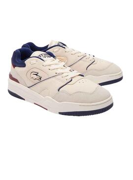 Zapatillas Lacoste Lineshot Beige Marino Hombre