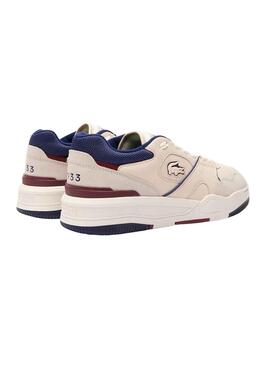 Zapatillas Lacoste Lineshot Beige Marino Hombre