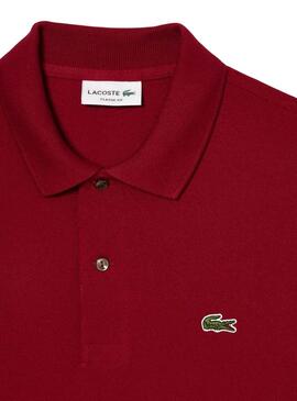 Polo Lacoste L1312 Granate Para Hombre