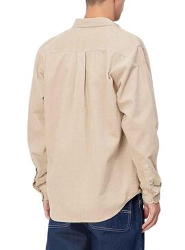 Camisa Carhartt Madison Cord Beige para Hombre