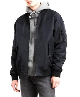 Bomber Levis Oversized Negro Hombre