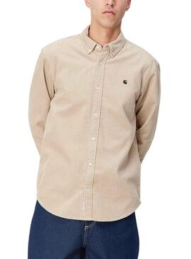Camisa Carhartt Madison Cord Beige para Hombre