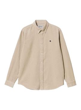Camisa Carhartt Madison Cord Beige para Hombre