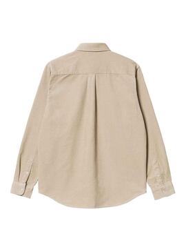 Camisa Carhartt Madison Cord Beige para Hombre