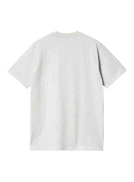 Camiseta Carhartt Script Gris para Hombre