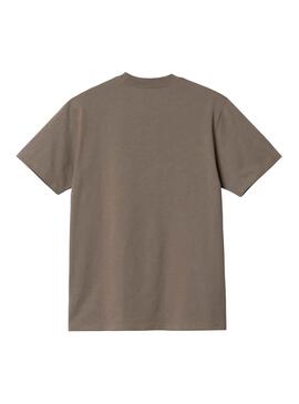 Camiseta Carhartt Script Marrón para Hombre