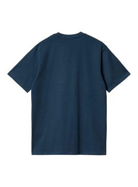 Camiseta Carhartt Script Azul Marino para Hombre