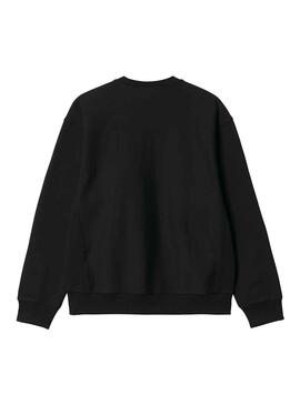 Sudadera Carhartt American Script Negro Hombre