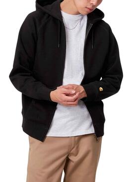 Sudadera Carhartt Hooded Chase Negro para Hombre 