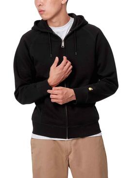 Sudadera Carhartt Hooded Chase Negro para Hombre 