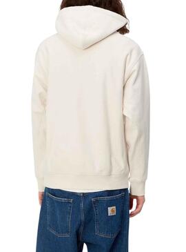 Sudadera Carhartt American Script Blanco Hombre
