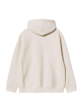 Sudadera Carhartt American Script Blanco Hombre
