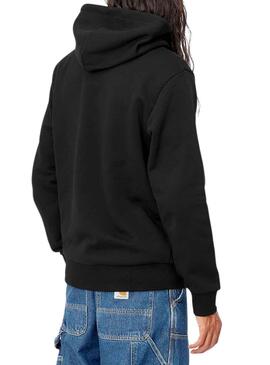 Sudadera Carhartt Script Embroidery Negro Hombre