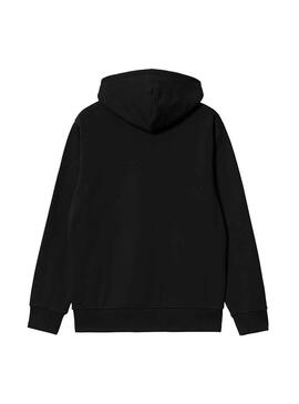 Sudadera Carhartt Script Embroidery Negro Hombre