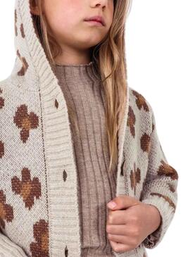 Chaqueta Mayoral Tricot Jacquard Beige para Niña