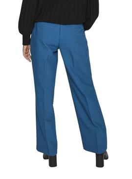 Pantalones Vila Vimanoni Azul Para Mujer