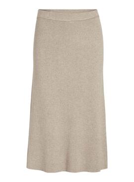 Falda Vila Vicomfy Beige Para Mujer
