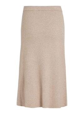 Falda Vila Vicomfy Beige Para Mujer