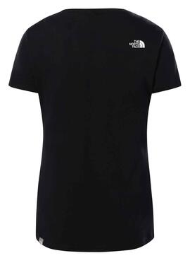 Camiseta The North Face Simple Dome Negro Mujer