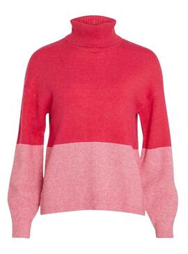 Jersey Vila Viril Blocking Roll Rosa Para Mujer