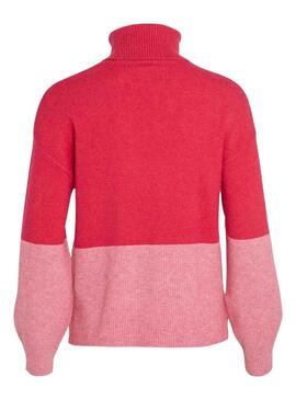 Jersey Vila Viril Blocking Roll Rosa Para Mujer