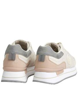 Zapatillas Pepe Jeans Rusper Minimal Beige Mujer