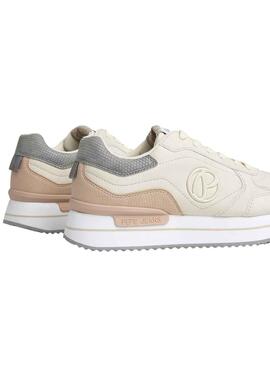 Zapatillas Pepe Jeans Rusper Minimal Beige Mujer