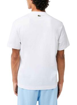 Camiseta Lacoste Insignias Blanco para Hombre