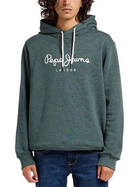 Sudadera Pepe Jeans Nouvel Hoodie Verde Hombre