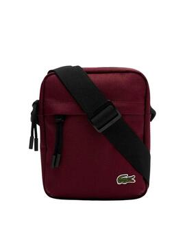 Bandolera Lacoste Vertical Camera Granate Hombre