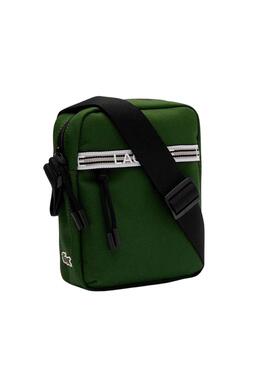 Bandolera Lacoste Vertical Camera Verde Hombre