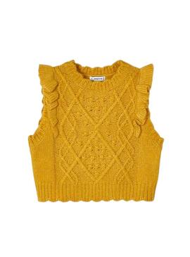 Chaleco Mayoral Tricot Amarillo para Niña